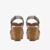 Rose-model taupe metallic Wedges voor dames Rose-model taupe metallic Wedges voor dames
