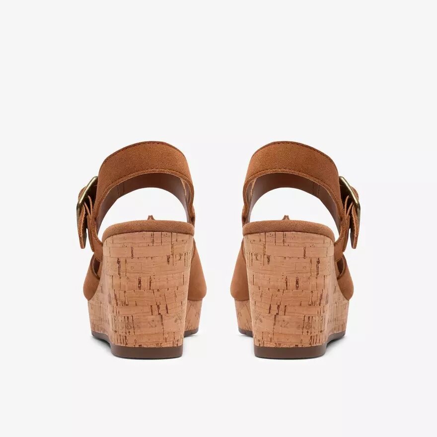 Sabina Dream-Wedges voor dames van bruin suède Sabina Dream-Wedges voor dames van bruin suède