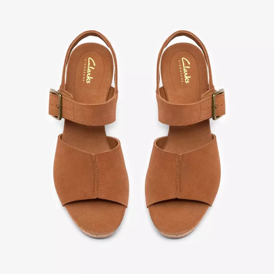 Sabina Dream-Wedges voor dames van bruin suède Sabina Dream-Wedges voor dames van bruin suède