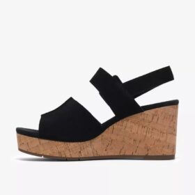 Sabina Dream zwarte suède Wedges voor dames