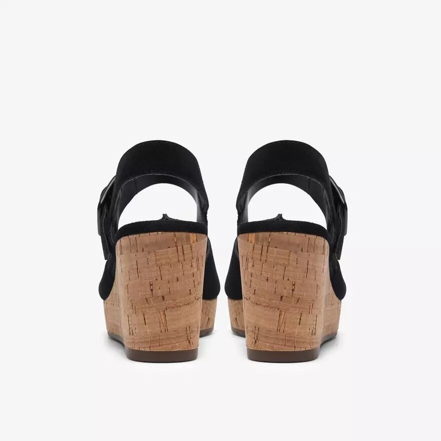 Sabina Dream zwarte suède Wedges voor dames Sabina Dream zwarte suède Wedges voor dames