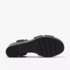 Sabina Hope zwarte leren Wedges voor dames