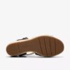Sabina-slingers met zwarte leren Wedges voor dames Sabina-slingers met zwarte leren Wedges voor dames