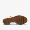 Sabina Strap crèmekleurige leren Wedges voor dames Sabina Strap crèmekleurige leren Wedges voor dames