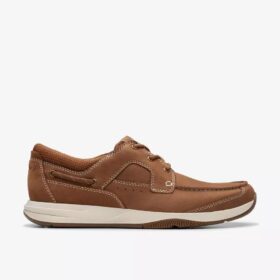 Sailview-bootchoenen met veters voor heren, lichtbruin nubuck