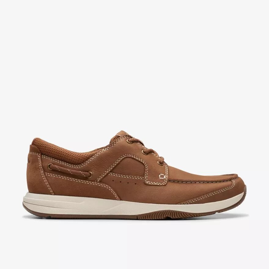 Sailview-bootchoenen met veters voor heren, lichtbruin nubuck Sailview-bootchoenen met veters voor heren, lichtbruin nubuck
