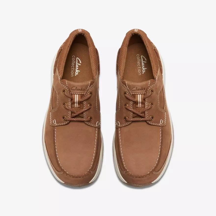 Sailview-bootchoenen met veters voor heren, lichtbruin nubuck Sailview-bootchoenen met veters voor heren, lichtbruin nubuck