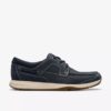 Sailview heren bootchoenen met veters van marineblauw nubuck Sailview heren bootchoenen met veters van marineblauw nubuck