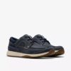 Sailview heren bootchoenen met veters van marineblauw nubuck Sailview heren bootchoenen met veters van marineblauw nubuck