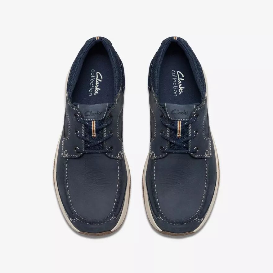 Sailview heren bootchoenen met veters van marineblauw nubuck Sailview heren bootchoenen met veters van marineblauw nubuck