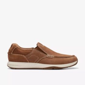 Sailview Step heren bootchoenen van lichtbruin nubuck (Slip-ons)