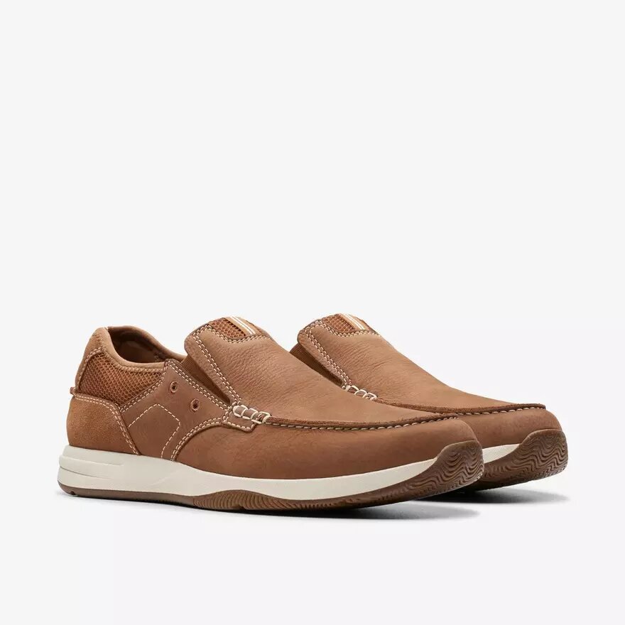 Sailview Step heren bootchoenen van lichtbruin nubuck (Slip-ons) Sailview Step heren bootchoenen van lichtbruin nubuck (Slip-ons)