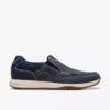 Sailview Step herenschoenen in marineblauw nubuck, Slip-ons Sailview Step herenschoenen in marineblauw nubuck, Slip-ons