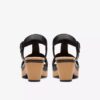 Seannah Madi zwarte leren Wedges voor dames Seannah Madi zwarte leren Wedges voor dames