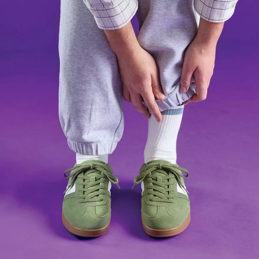 Seco Speed groene suède herensneakers Seco Speed groene suède herensneakers