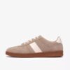 Seco Speed herensneakers van donkerzandkleurig suède