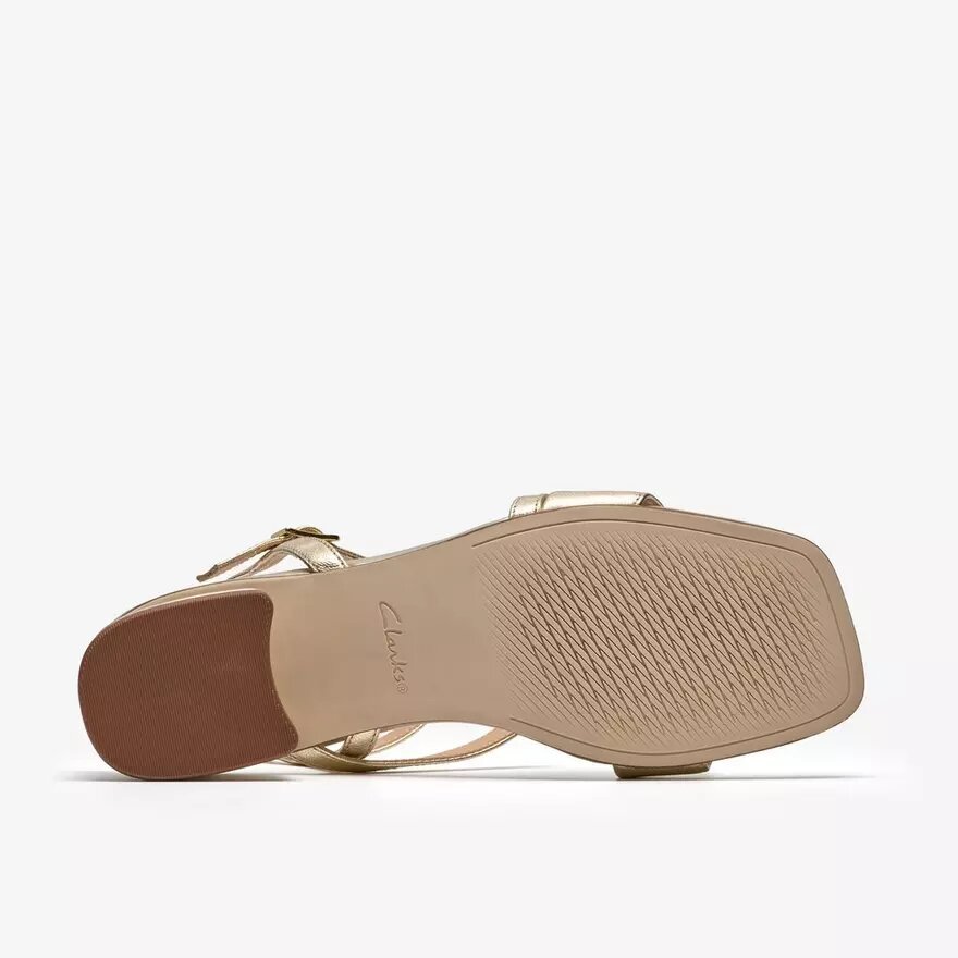 Serina35-sandalen met bandjes voor dames, zacht goudkleurig Serina35-sandalen met bandjes voor dames, zacht goudkleurig
