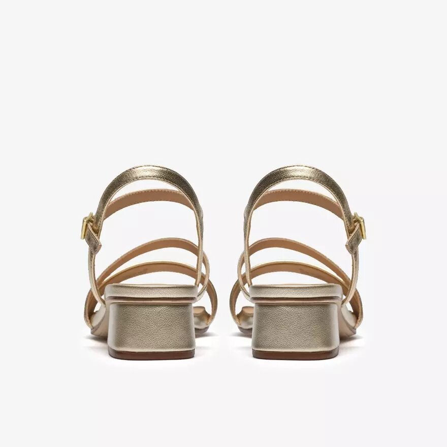 Serina35-sandalen met bandjes voor dames, zacht goudkleurig Serina35-sandalen met bandjes voor dames, zacht goudkleurig