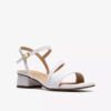 Serina35 Strap: witte leren Sandalen met bandjes voor dames