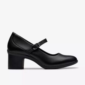 Shaya Jane zwarte leren Mary Janes voor dames