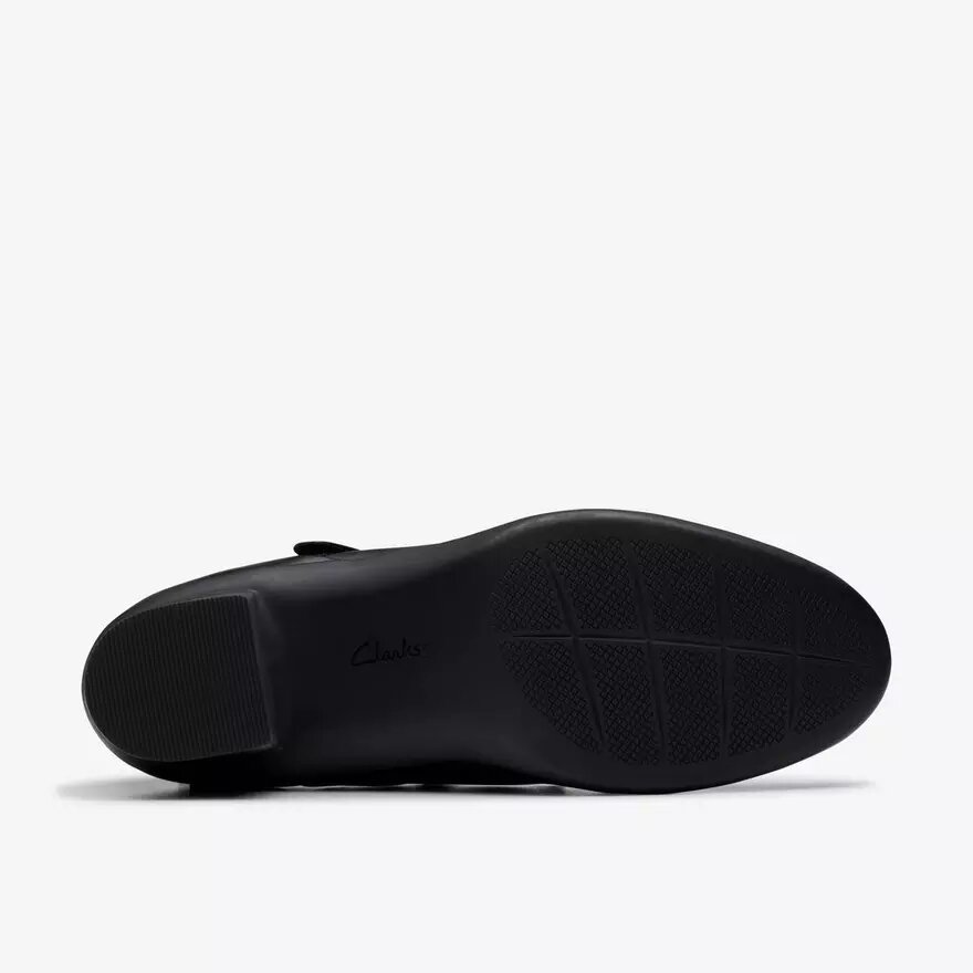 Shaya Jane zwarte leren Mary Janes voor dames Shaya Jane zwarte leren Mary Janes voor dames