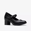 Shaya Jane zwarte leren Mary Janes voor dames Shaya Jane zwarte leren Mary Janes voor dames