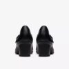 Shaya Jane zwarte leren Mary Janes voor dames Shaya Jane zwarte leren Mary Janes voor dames