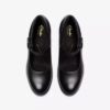 Shaya Jane zwarte leren Mary Janes voor dames Shaya Jane zwarte leren Mary Janes voor dames
