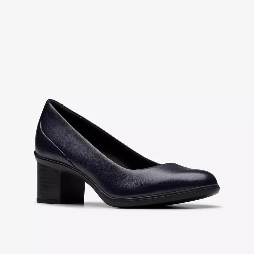 Shaya Poppy marineblauwe leren pumps voor dames Shaya Poppy marineblauwe leren pumps voor dames
