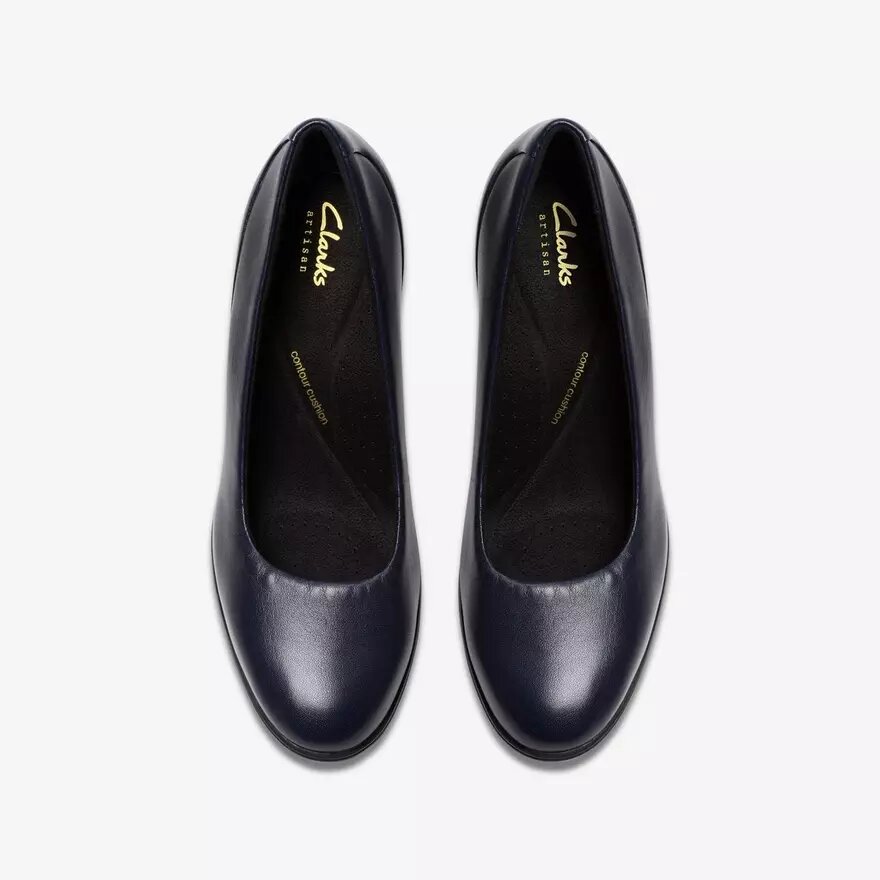 Shaya Poppy marineblauwe leren pumps voor dames Shaya Poppy marineblauwe leren pumps voor dames