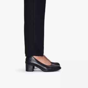 Shaya Poppy zwarte leren pumps voor dames