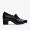 Shaya Tess zwarte leren troer-schoenen voor dames
