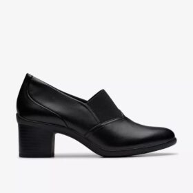 Shaya Tess zwarte leren troer-schoenen voor dames