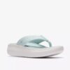 Solevana Post teenslippers voor dames in zeeschuimgroen Solevana Post teenslippers voor dames in zeeschuimgroen