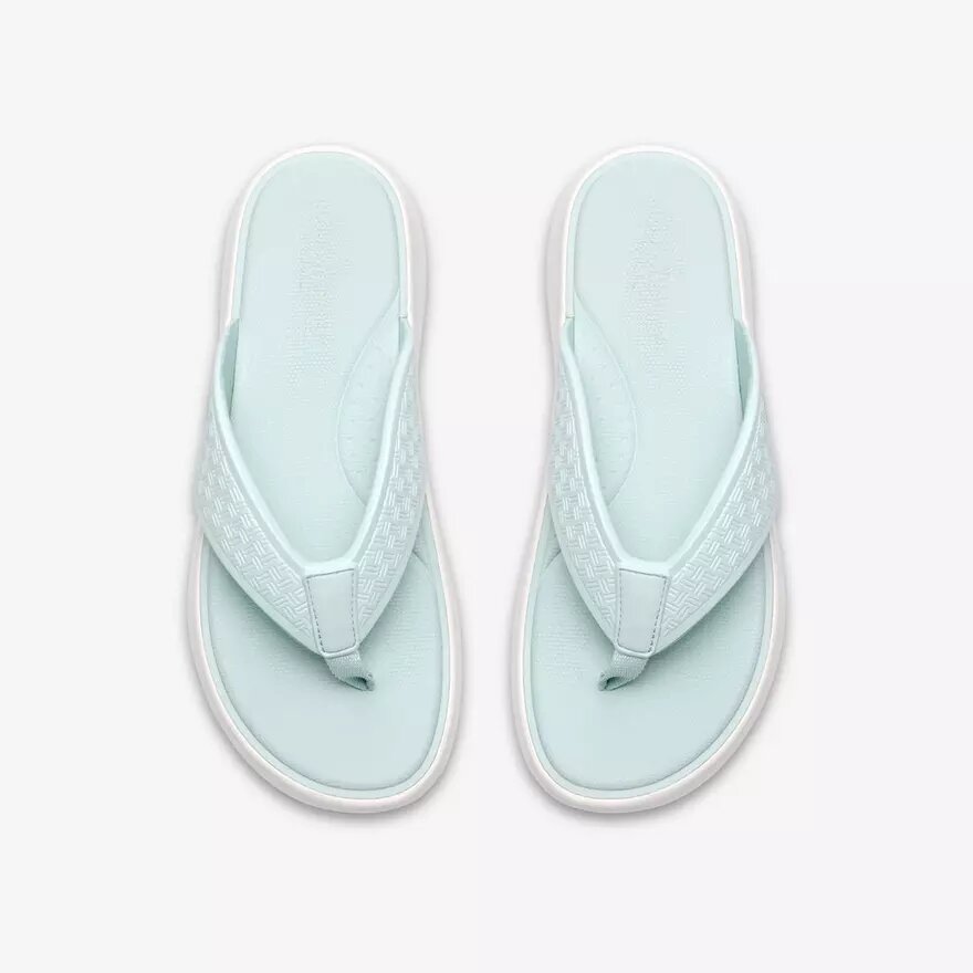 Solevana Post teenslippers voor dames in zeeschuimgroen Solevana Post teenslippers voor dames in zeeschuimgroen