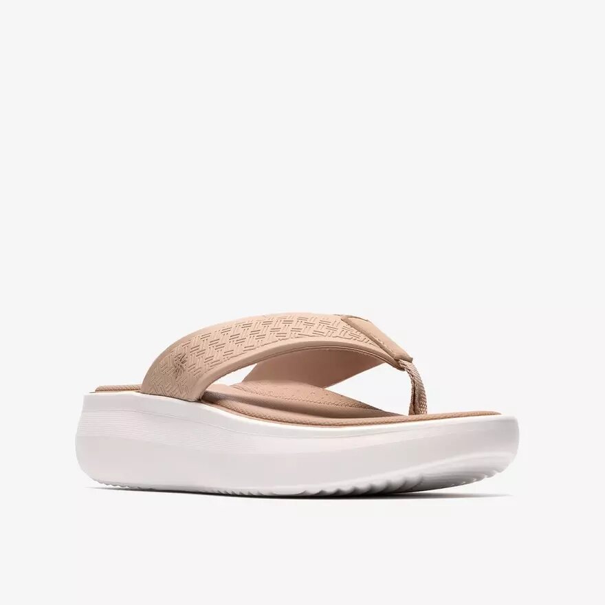 Solevana Post zandkleurige Flip-flops voor dames Solevana Post zandkleurige Flip-flops voor dames