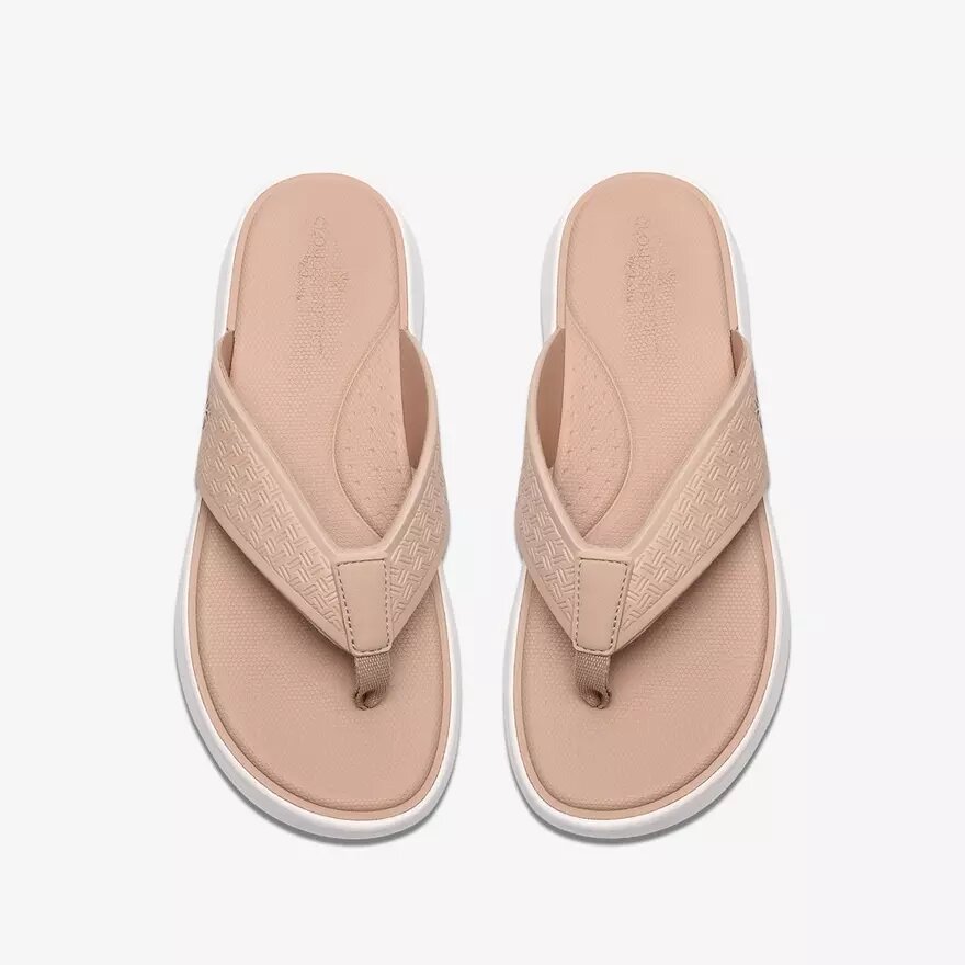 Solevana Post zandkleurige Flip-flops voor dames Solevana Post zandkleurige Flip-flops voor dames