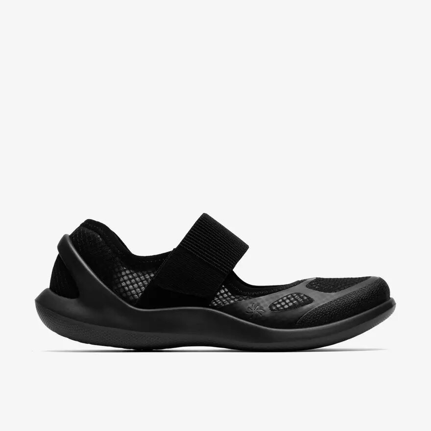 Solevana-Sneakers met bandje voor dames in zwart Solevana-Sneakers met bandje voor dames in zwart
