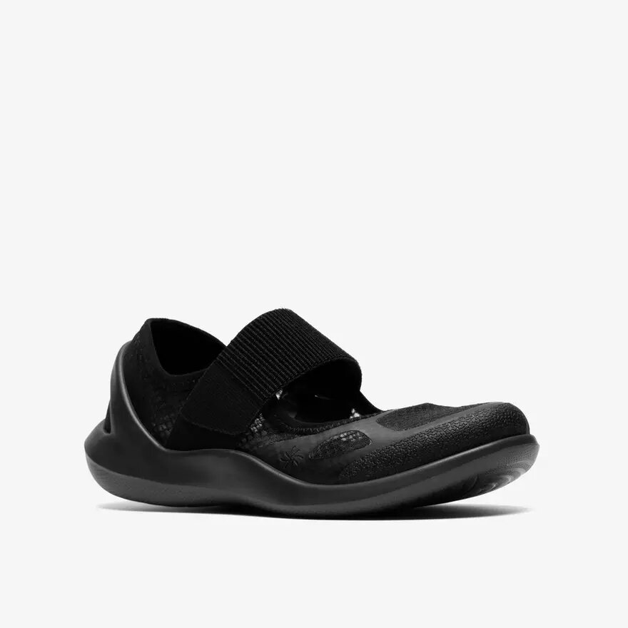 Solevana-Sneakers met bandje voor dames in zwart Solevana-Sneakers met bandje voor dames in zwart