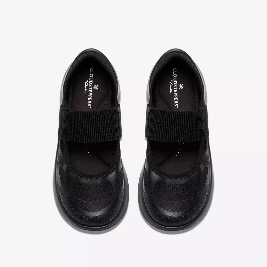 Solevana-Sneakers met bandje voor dames in zwart Solevana-Sneakers met bandje voor dames in zwart