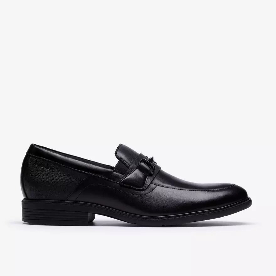 Steadwell Bit herenloafers van zwart leer Steadwell Bit herenloafers van zwart leer