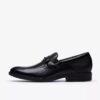 Steadwell Bit herenloafers van zwart leer Steadwell Bit herenloafers van zwart leer