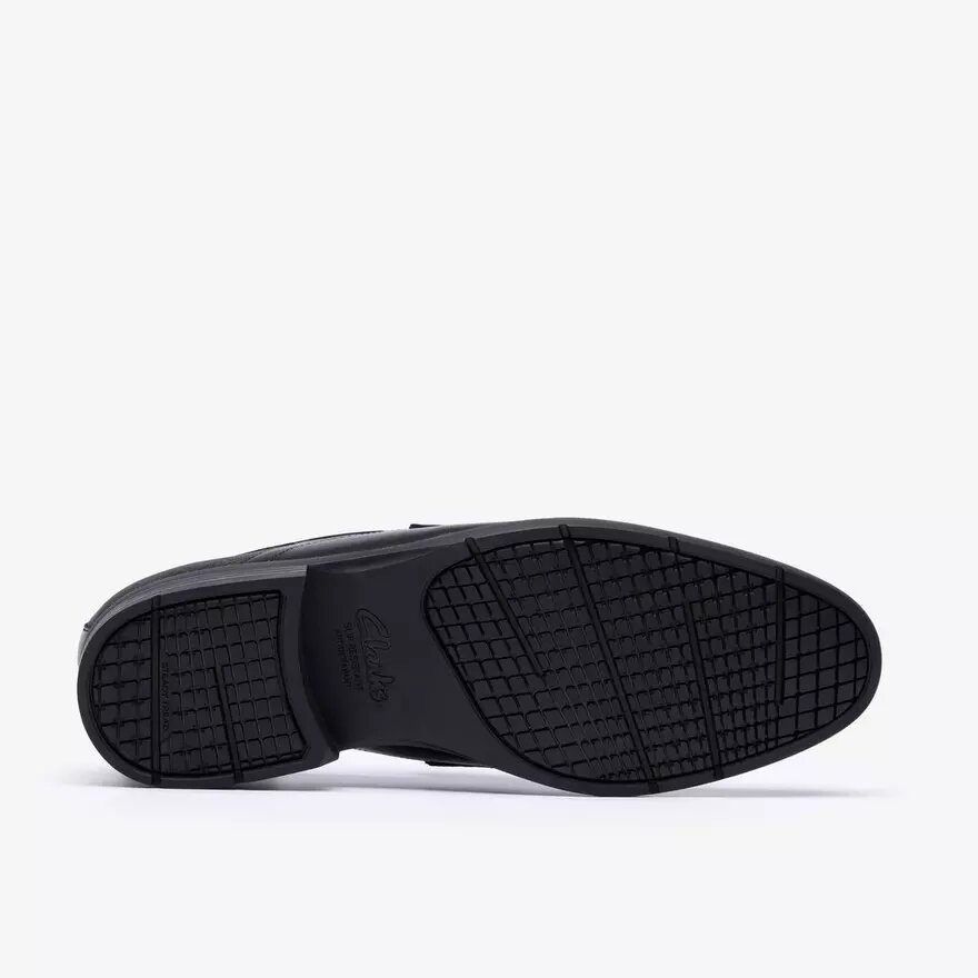 Steadwell Bit herenloafers van zwart leer Steadwell Bit herenloafers van zwart leer