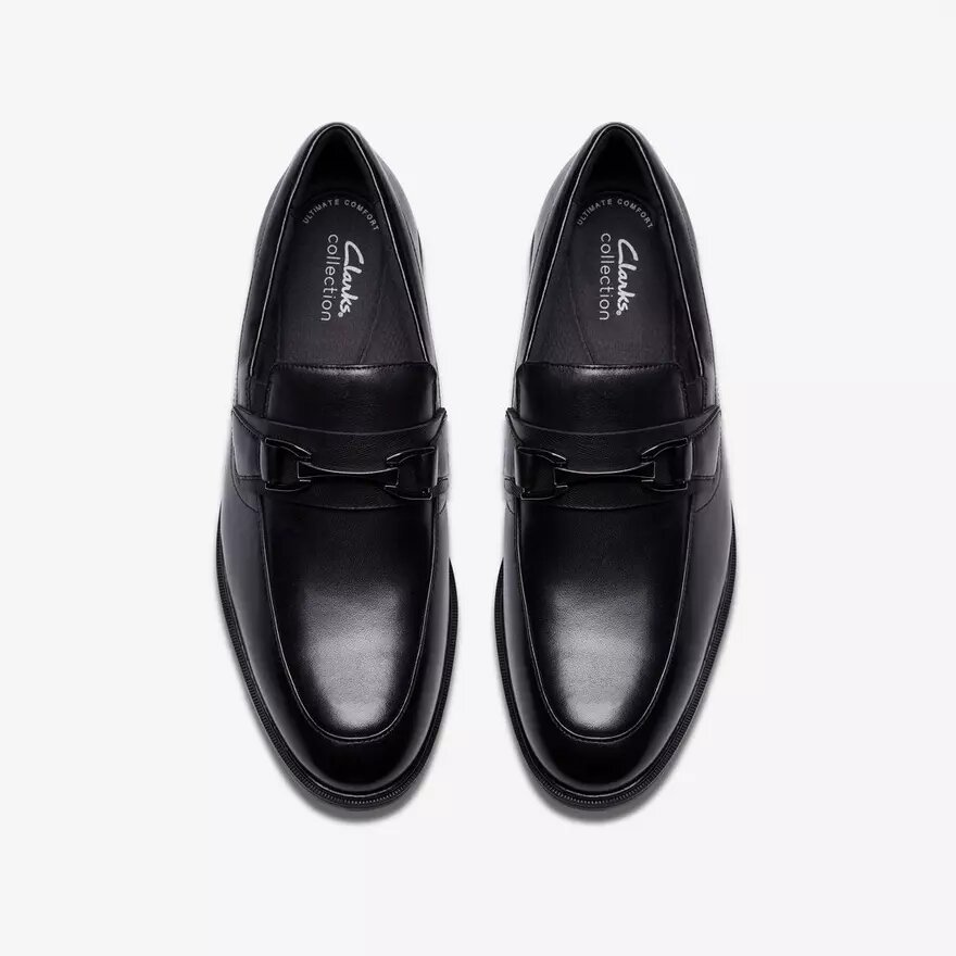 Steadwell Bit herenloafers van zwart leer Steadwell Bit herenloafers van zwart leer