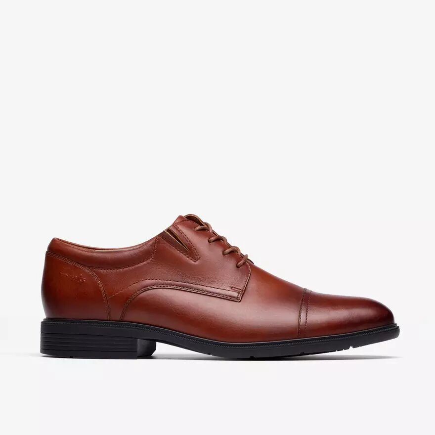 Steadwell Cap heren-Oxfords van donkerbruin leer Steadwell Cap heren-Oxfords van donkerbruin leer