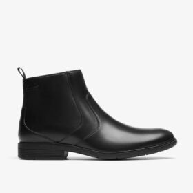 Steadwell Zip herenlaarzen van zwart leer Steadwell Zip herenlaarzen van zwart leer