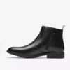 Steadwell Zip herenlaarzen van zwart leer Steadwell Zip herenlaarzen van zwart leer