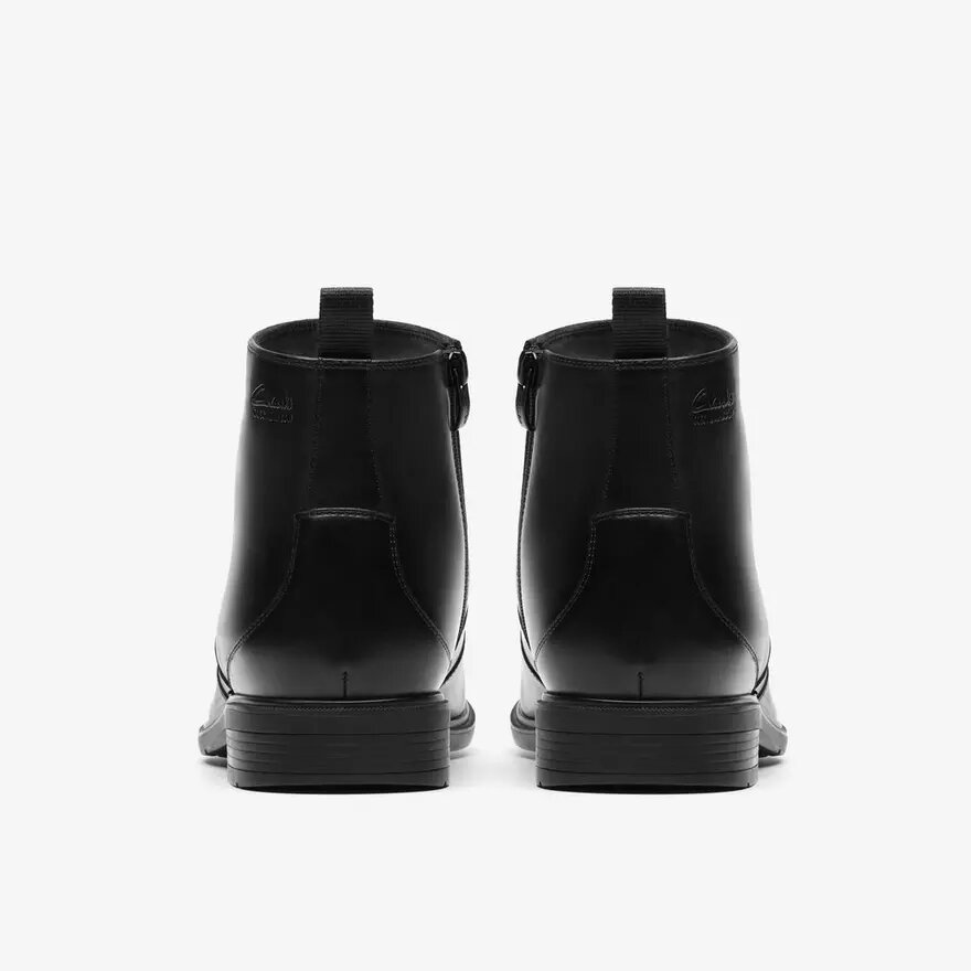 Steadwell Zip herenlaarzen van zwart leer Steadwell Zip herenlaarzen van zwart leer