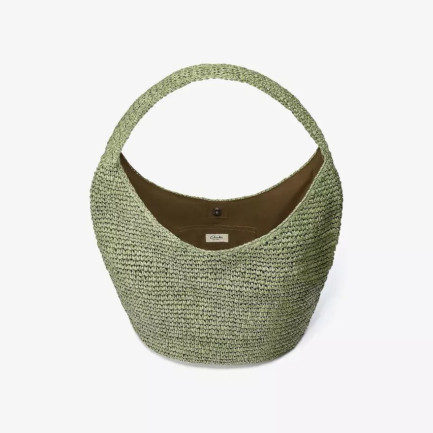 Talia stro-tassen voor dames, groen Talia stro-tassen voor dames, groen