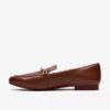 Tamna Iris loafer voor dames van bruin leer Tamna Iris loafer voor dames van bruin leer
